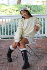 Jesus Saves Pullover in Butter (PREORDER SHIPS IN 4-6 WEEKS)