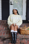 Jesus Saves Pullover in Butter (PREORDER SHIPS IN 4-6 WEEKS)