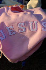 Jesus Saves Pullover in Rose (PREORDER SHIPS IN 4-6 WEEKS)