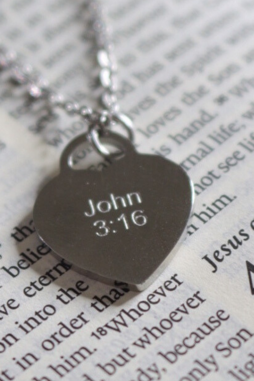 John 3:16 Bracelet Silver