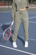 THE DEUTERONOMY JOGGER IN OLIVE (PREORDER)