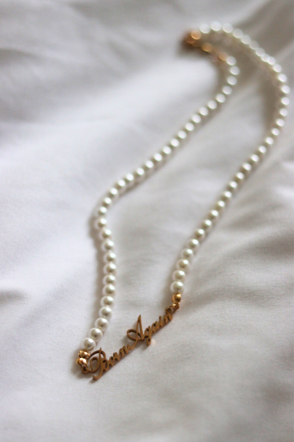 BORN AGAIN NECKLACE- Pearl