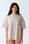 BORN AGAIN TEE IN TAUPE