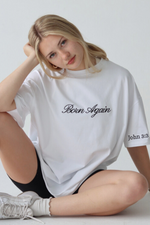 BORN AGAIN TEE IN WHITE